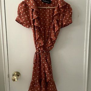 Realisation Par Valentina silk dress in Rust Spot - XS - new without tags